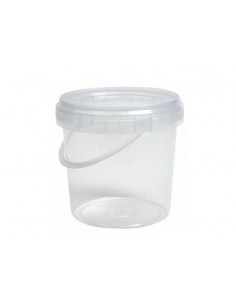 Cubo transparente 1L con tapa